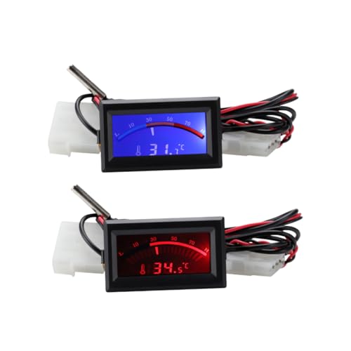 OSOLADY 2Stücke Eingebettetes Thermometer mit Dualer Anzeige Präzise Temperaturmessung für Küche Kühlschrank und Wasserbehälter Ntc Sensor LED Anzeige für Zuhause OSOLADY 2Stücke Eingebettetes Thermometer mit Dualer Anzeige Präzise Temperaturmessung für Küche Kühlschrank und Wasserbehälter Ntc Sensor LED Anzeige für Zuhause von OSOLADY