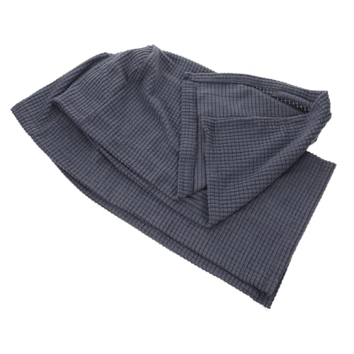 OSOLADY 2Stücke Elastischer Sofa Armlehnenbezug Langlebiges Schutztuch für Büro und Zuhause Dunkelgrau Hautfreundliches Material Einfache Design von OSOLADY