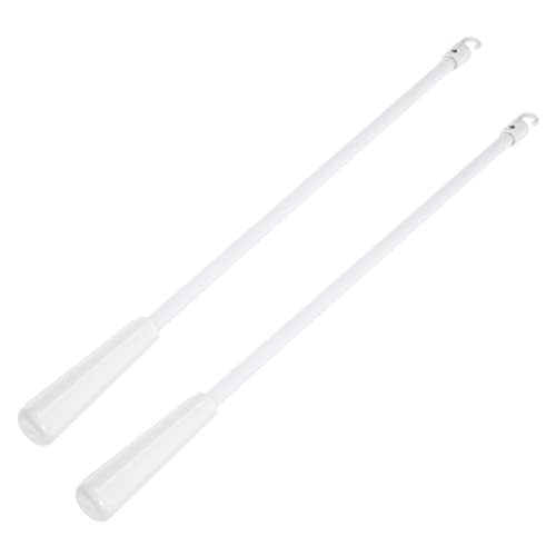 OSOLADY 2Stücke Glasfaser Blindstangen mit Haken für Vertikale Vorhänge Robustes Vorhangzubehör für Wohn und Gewerbegebrauch zu Bedienen Hause von OSOLADY