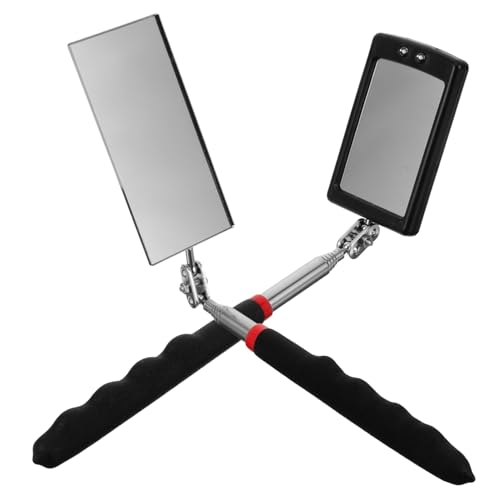 OSOLADY 2Stücke LED Teleskop Inspektionsspiegel für Autos Flexibler Quadratischer Spiegel zur Unterbodeninspektion und Tragbar für Verschiedene Automodelle OSOLADY 2Stücke LED Teleskop Inspektionsspiegel für Autos Flexibler Quadratischer Spiegel zur Unterbodeninspektion und Tragbar für Verschiedene Automodelle von OSOLADY