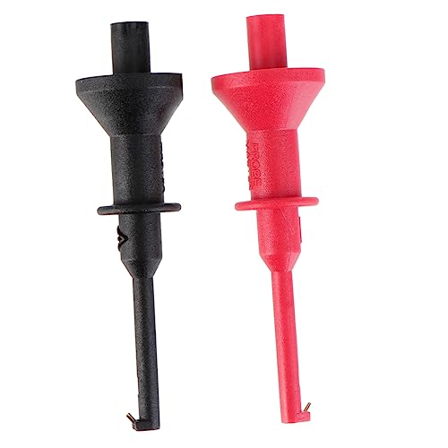 OSOLADY 2Stücke Multimeter Testhakenclip Plug in Testsonden mit Hakenclips Elektrische Prüfklammern für Multimeter für Präzise Reparaturen Testen Elektronischer Geräte von OSOLADY