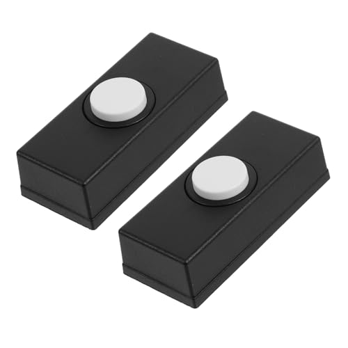 OSOLADY 2Stücke Retro Türklingelknopf Wetterbeständig Zeitloses Design Pack Wandmontierter Türklingel Schalter für Zuverlässigen Betrieb und Einfache Installation von OSOLADY