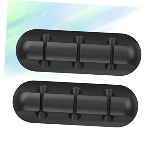 OSOLADY 2Stücke Silikon Kabelhalter Clips Starke Klebehaftpunkte für Kabelmanagement für Schreibtisch Zuhause Schwarz Haftschnurhaken für Effiziente Kabelbefestigung OSOLADY 2Stücke Silikon Kabelhalter Clips Starke Klebehaftpunkte für Kabelmanagement für Schreibtisch Zuhause Schwarz Haftschnurhaken für Effiziente Kabelbefestigung von OSOLADY