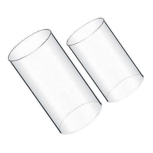 OSOLADY 2Stücke Transparente Kerzenabdeckung Windschutz für Teelichter und Haushaltskerzen DIY Glaslampenschirm für Kreative Dekoration Langlebig und Bruchsicher OSOLADY 2Stücke Transparente Kerzenabdeckung Windschutz für Teelichter und Haushaltskerzen DIY Glaslampenschirm für Kreative Dekoration Langlebig und Bruchsicher von OSOLADY
