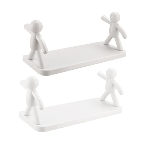 OSOLADY 2Stücke Wandhängendes Lagerregal Kreativer Badezimmer Organizer Installieren Hohe Tragfähigkeit für Küche und Schlafzimmer Design von OSOLADY