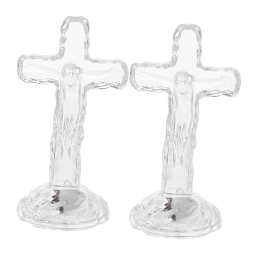 OSOLADY 2st Kreuzverzierung Uhren Für Das Wohnzimmer Kleiner Staffeleiständer Anlage Wandkunst Streifen Digital Erste Tisch Katholische Skulptur Stift Kreuzen Led Acryl Transparent OSOLADY 2st Kreuzverzierung Uhren Für Das Wohnzimmer Kleiner Staffeleiständer Anlage Wandkunst Streifen Digital Erste Tisch Katholische Skulptur Stift Kreuzen Led Acryl Transparent von OSOLADY