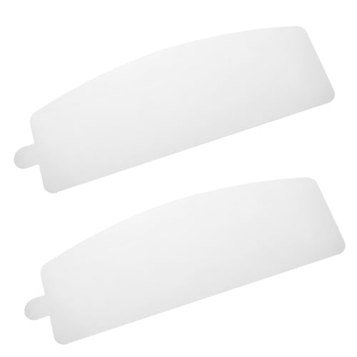 OSOLADY 2st Schutzschildlinse Linsenaustausch Hauben-ersatzobjektiv Kunststofflinse Linsenschutz Für Helm Linse Zum Sandstrahlen Sandstrahlschutzhülle Weiß PVC von OSOLADY