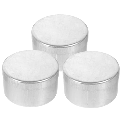OSOLADY 3 Stück Wiegebehälter Wiederverwendbar Für Die Bodensammlung Metallgläser Probengläser Vorratsgläser Aus Metall Wiegehalter Wiegeboxen Kleine Runde Bodengläser Winzige von OSOLADY