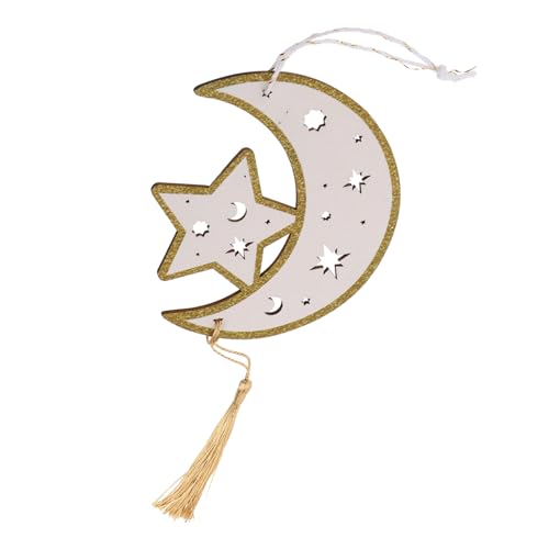 OSOLADY 3 Stücke Ramadan Dekorative Sterne Mond Holz Eid Decor Quaste Für Home Hängen Dekorationen OSOLADY 3 Stücke Ramadan Dekorative Sterne Mond Holz Eid Decor Quaste Für Home Hängen Dekorationen von OSOLADY