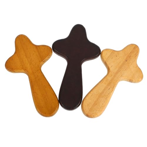 OSOLADY 3 stücke Holz Kreuz Zeichen Mini Handwerk Ornament Dekorative Kreuz Dekorationen für OSOLADY 3 stücke Holz Kreuz Zeichen Mini Handwerk Ornament Dekorative Kreuz Dekorationen für von OSOLADY