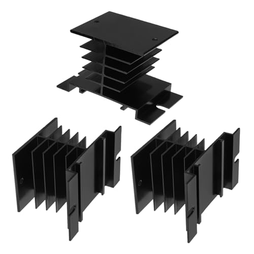 OSOLADY 3stücke Kühlkörperblock Für Einphasige SSR Aluminium Kühlkörper Zur Wärmeableitung Optimiert Für Gleichrichterbrücken Für Elektronische Geräte von OSOLADY