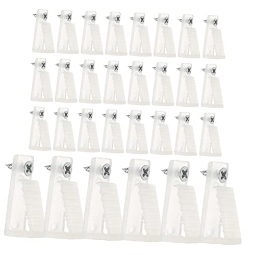 OSOLADY 30 Stück Streifenclip außen Kleiderbügel für hängend montieren im Freien Haken pp Weiß OSOLADY 30 Stück Streifenclip außen Kleiderbügel für hängend montieren im Freien Haken pp Weiß von OSOLADY