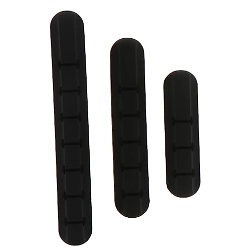 OSOLADY 3Stücke Kabelhalter aus Organizer für Schreibtisch Kabelmanagement Selbstklebend Flexibel und Robust Geeignet für Glatte Oberflächen im Home Office und Büro von OSOLADY
