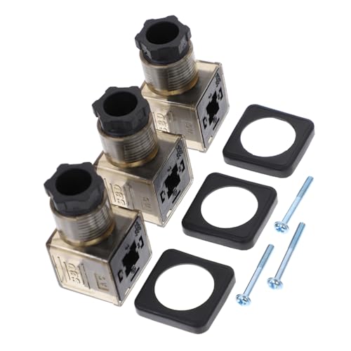 OSOLADY 3Stücke Teilige Magnetversorgungsbox mit Poligem Stecker und Indikatorlicht für Elektromagnetische Spulen für Solenoidventile Ac mit Beleuchtung OSOLADY 3Stücke Teilige Magnetversorgungsbox mit Poligem Stecker und Indikatorlicht für Elektromagnetische Spulen für Solenoidventile Ac mit Beleuchtung von OSOLADY