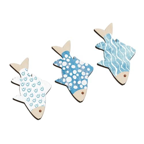 OSOLADY 3stücke Teilige Holz-Fisch-wanddekoration Wandkunst Küsten- Strand-Thema-wandornament Mediterranes Wandornament Für Badezimmer Schlafzimmer OSOLADY 3stücke Teilige Holz-Fisch-wanddekoration Wandkunst Küsten- Strand-Thema-wandornament Mediterranes Wandornament Für Badezimmer Schlafzimmer von OSOLADY