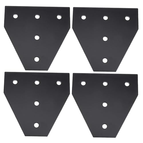 OSOLADY 4 Stück 5 Verstärkungsplatte extrudiertes Aluminium Slot lineare Extrusionsvorrichtung Verbindungsplatte aus Aluminiumlegierung t-förmige Verbindungsplatte Black OSOLADY 4 Stück 5 Verstärkungsplatte extrudiertes Aluminium Slot lineare Extrusionsvorrichtung Verbindungsplatte aus Aluminiumlegierung t-förmige Verbindungsplatte Black von OSOLADY