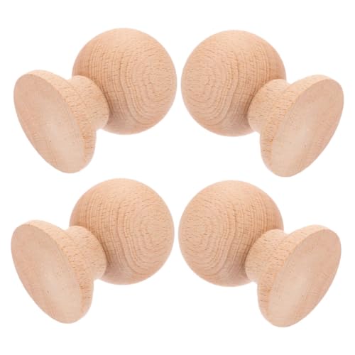 OSOLADY 4 Stück Kleine Handgeschnitzte Dekorsäulen Naturbelassene Holz Finials Vielseitige DIY Topper für Möbel Regale Vorhänge Rustikaler Stil Khaki OSOLADY 4 Stück Kleine Handgeschnitzte Dekorsäulen Naturbelassene Holz Finials Vielseitige DIY Topper für Möbel Regale Vorhänge Rustikaler Stil Khaki von OSOLADY