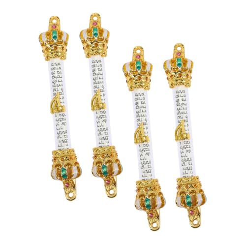 OSOLADY 4 Stück Metall Mezuzah Tür Mezuza Teiliges Jüdisches Religiöse Schriftrolle Einfache Installation Retro Design Für Zuhause Segenssymbol OSOLADY 4 Stück Metall Mezuzah Tür Mezuza Teiliges Jüdisches Religiöse Schriftrolle Einfache Installation Retro Design Für Zuhause Segenssymbol von OSOLADY