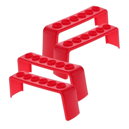 OSOLADY 4 Stück Reagenzglasständer Labor Probenröhrchen Halter Organizer Stabiler Test Tube Rack Für Experimente Und Deko von OSOLADY