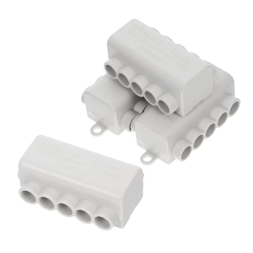 OSOLADY 4 Stück Schraubklemmenleiste Teilig Zweireihiger Anschlussklemmenblock mit Abdeckung Kompakter Quick Splice Terminal Strip für Vielseitige Drahtkompatibilität Platzsparend für OSOLADY 4 Stück Schraubklemmenleiste Teilig Zweireihiger Anschlussklemmenblock mit Abdeckung Kompakter Quick Splice Terminal Strip für Vielseitige Drahtkompatibilität Platzsparend für von OSOLADY