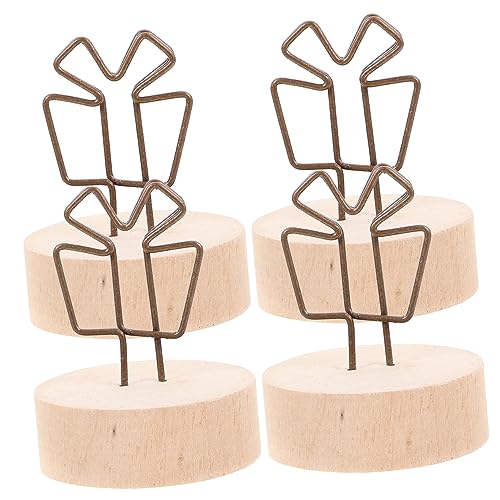 OSOLADY 4 Stück Holz Foto Halter Clip Tischkartenhalter aus Dekorativ für Hochzeiten Geburtstage und Events Stabiler für Tischdekoration OSOLADY 4 Stück Holz Foto Halter Clip Tischkartenhalter aus Dekorativ für Hochzeiten Geburtstage und Events Stabiler für Tischdekoration von OSOLADY