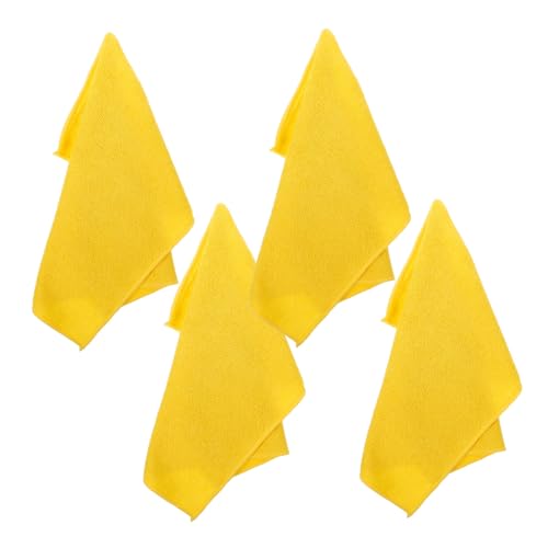 OSOLADY 4 Stück Teiliges Mikrofaser Geschirrtuch Ultra Saugfähig Sanft und Strapazierfähig Vielseitige Reinigungstücher für Küche und Haushalt Fusselfreie Wisch Staubtücher Gelb OSOLADY 4 Stück Teiliges Mikrofaser Geschirrtuch Ultra Saugfähig Sanft und Strapazierfähig Vielseitige Reinigungstücher für Küche und Haushalt Fusselfreie Wisch Staubtücher Gelb von OSOLADY