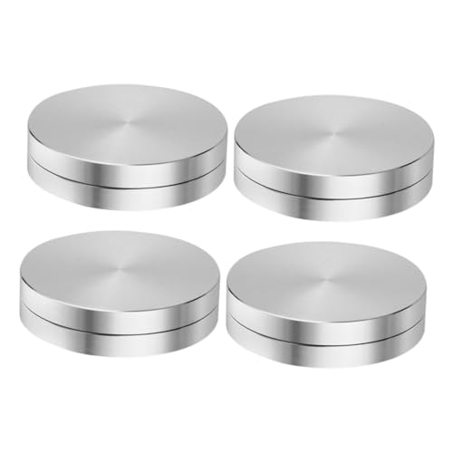 OSOLADY 4stücke Aluminium Drehbarer Kuchenständer Mit Präzisionskontrolle Rotierender Kuchenständer Für Dekoration Und Präsentation Für Hobbybäcker Und Dessertliebhaber von OSOLADY