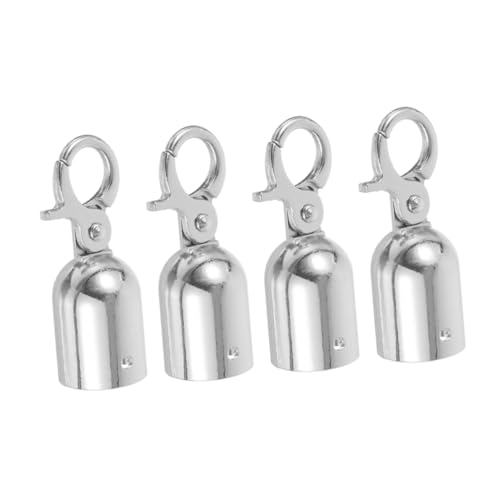 OSOLADY 4 Stück anschließen Segelendkappe Geländerseil -Geländer Geländerschienen- gesteckt Schnur-Endstopper Seilendstopper aus Metall Seil Endkappe Aluminiumlegierung Silver OSOLADY 4 Stück anschließen Segelendkappe Geländerseil -Geländer Geländerschienen- gesteckt Schnur-Endstopper Seilendstopper aus Metall Seil Endkappe Aluminiumlegierung Silver von OSOLADY