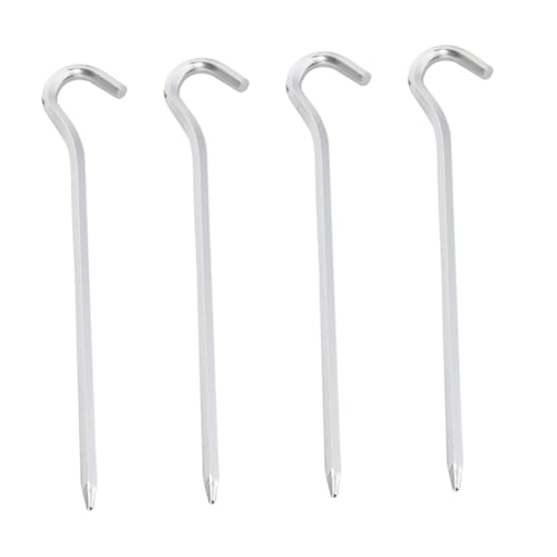 OSOLADY 4Stücke Aluminiumlegierung Zeltheringe Stabile und Langlebige Erdnägel für Camping Strandmatten und Gartennutzung Leicht und Tragbar für Zelte und Sonnenschirme OSOLADY 4Stücke Aluminiumlegierung Zeltheringe Stabile und Langlebige Erdnägel für Camping Strandmatten und Gartennutzung Leicht und Tragbar für Zelte und Sonnenschirme von OSOLADY