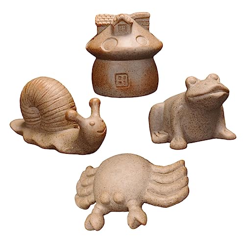 OSOLADY 4Stücke Bonsai Ornamente Saftiges Pflanzendekor für Wohnkultur für Blumentöpfe Schreibtischschmuck oder Miniaturgärten von OSOLADY