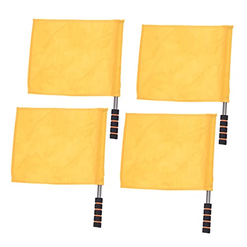 OSOLADY 4Stücke Kommandierende Schiedsrichter Flagge Teiliges Gelb Mit Edelstahlstangen Und Tragbar Für Sport Events Und Wettkämpfe Signalflaggen OSOLADY 4Stücke Kommandierende Schiedsrichter Flagge Teiliges Gelb Mit Edelstahlstangen Und Tragbar Für Sport Events Und Wettkämpfe Signalflaggen von OSOLADY