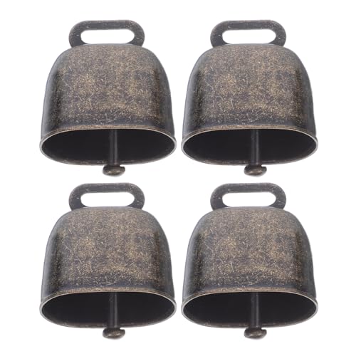 OSOLADY 4Stücke Lauter Diebstahl Kuhglocken aus Bronze Metallglocken für Schafe Kühe und Haustiere für Landwirtschaft und DIY Dekoration OSOLADY 4Stücke Lauter Diebstahl Kuhglocken aus Bronze Metallglocken für Schafe Kühe und Haustiere für Landwirtschaft und DIY Dekoration von OSOLADY