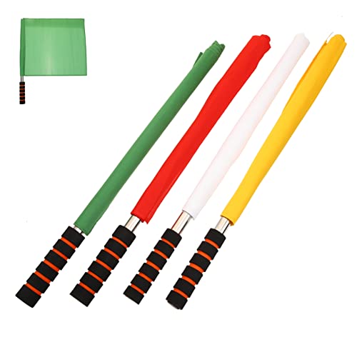 OSOLADY 4Stücke Sport Kommandoflaggen für Schiedsrichter Handheld Signalflaggen für Fußball Volleyball Rugby und Leichtathletik OSOLADY 4Stücke Sport Kommandoflaggen für Schiedsrichter Handheld Signalflaggen für Fußball Volleyball Rugby und Leichtathletik von OSOLADY