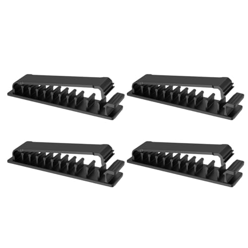 OSOLADY 4Stücke Teiliges Kabelmanagement Selbstklebende Kabelhalter für Schreibtisch Einstellbare Drahthalter für USB und Stromkabel für Büro und Zuhause OSOLADY 4Stücke Teiliges Kabelmanagement Selbstklebende Kabelhalter für Schreibtisch Einstellbare Drahthalter für USB und Stromkabel für Büro und Zuhause von OSOLADY