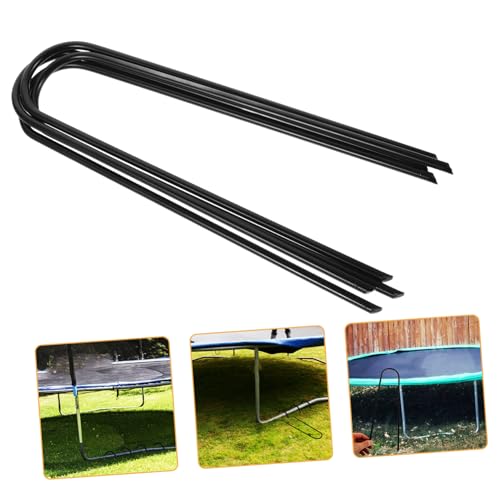 OSOLADY 4Stücke U Förmige Zeltheringe Verzinktem Verschleißfest für Zelte Trampoline und Outdoor Camping Einfache Installation Robust und Langlebig von OSOLADY
