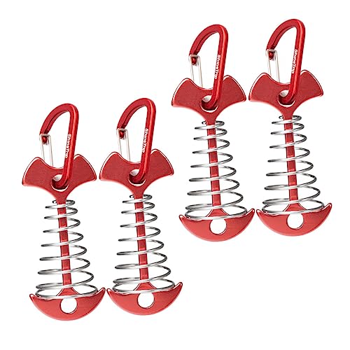OSOLADY 4Stücke Zeltstangen Für Außenbereich Zeltpfähle Windfeste Zeltplatzpfähle Multifunktionale Heringe Mit Federhaken Für Camping von OSOLADY