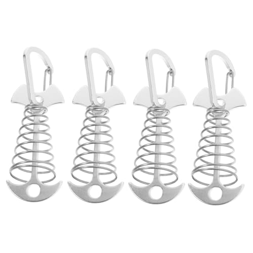 OSOLADY 4stücke Camping-federschnallen Seilspanner Mit Spannfeder Zeltseil-festschnalle Schnallenspanner Für Outdoor Wandern Robust Und Wiederverwendbar von OSOLADY