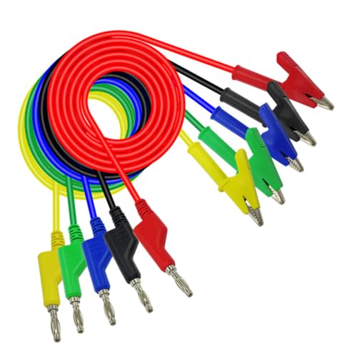 OSOLADY 5 Stück Messleitung mit Krokodilklemme Kabel prüfen multimeter zubehör Krokodilklemmen Testleitung Bananenstecker an Krokodilklemme Krokodilklemmen, elektrische Messleitungen PVC OSOLADY 5 Stück Messleitung mit Krokodilklemme Kabel prüfen multimeter zubehör Krokodilklemmen Testleitung Bananenstecker an Krokodilklemme Krokodilklemmen, elektrische Messleitungen PVC von OSOLADY