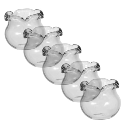 OSOLADY 5stücke Miniatur-Aquarium Teilig Glas Fischschüssel Für Puppenhaus Und Mikro-landschaften Für Kreative -projekte Dekoratives Zubehör Für Kleine Räume von OSOLADY
