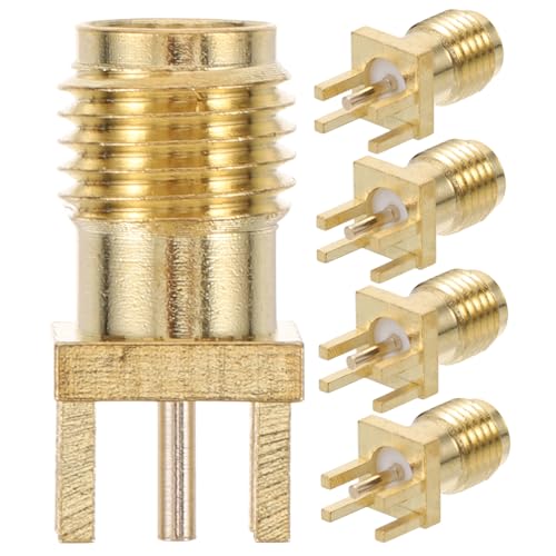 OSOLADY 5 Stück Teiliges Sma Pcb Edge Mount Steckverbinder Robuste Metallausführung Lötanschluss Stabile Koaxialverbindung für Kommunikation und Rundfunk Montagehöhe OSOLADY 5 Stück Teiliges Sma Pcb Edge Mount Steckverbinder Robuste Metallausführung Lötanschluss Stabile Koaxialverbindung für Kommunikation und Rundfunk Montagehöhe von OSOLADY