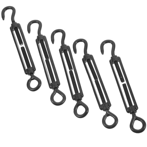 OSOLADY 5 Stück Turnbuckle Spannschloss für Kabel und Draht Verstellbarer Drahtspanner für Sonnensegel und Industrielle Anwendungen Langlebig und Vielseitig Einsetzbar von OSOLADY