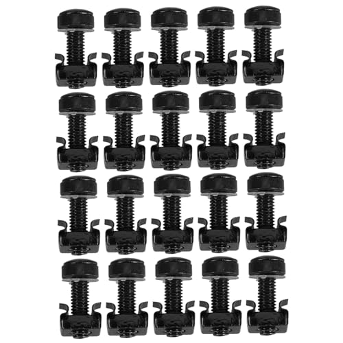 OSOLADY 50 Sets Server-Rack-käfigmuttern Und Befestigungsschrauben. Server-Rack-befestigungsschrauben Aus Edelstahl Für Rechenzentren Und Büros, Netzwerk-Switch-Server OSOLADY 50 Sets Server-Rack-käfigmuttern Und Befestigungsschrauben. Server-Rack-befestigungsschrauben Aus Edelstahl Für Rechenzentren Und Büros, Netzwerk-Switch-Server von OSOLADY