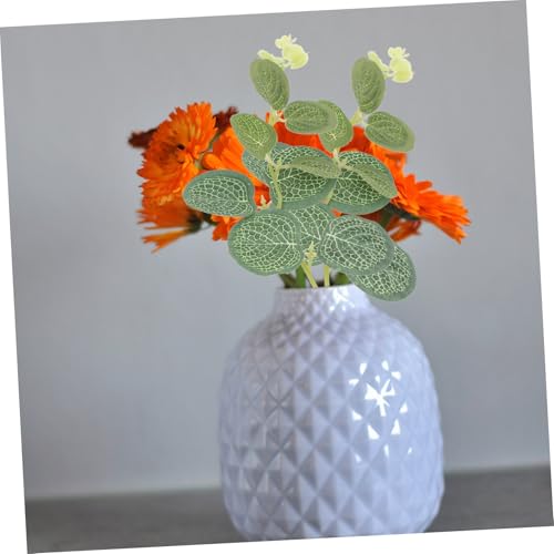 OSOLADY 50 Stück Teiliges Künstliches Eukalyptus Realistische Plastikstiele mit Grünen Blättern Langlebige Dekoration für Hochzeit Garten Büro Innen und Außen Pflegeleicht und Dauerhaft von OSOLADY