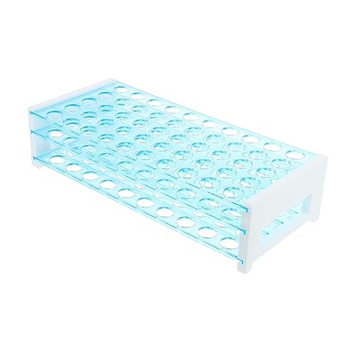 OSOLADY 50Löcher Kunststoffröhrenhalter Abnehmbarer Reagenzglas für Labor Leicht Langlebig Labortests Lebensmittel Getränkeservice OSOLADY 50Löcher Kunststoffröhrenhalter Abnehmbarer Reagenzglas für Labor Leicht Langlebig Labortests Lebensmittel Getränkeservice von OSOLADY