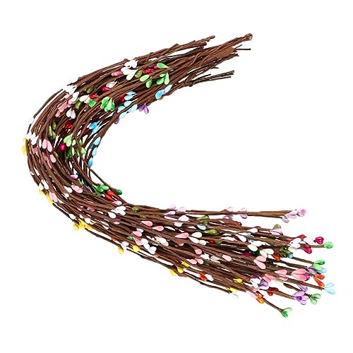OSOLADY 50Stücke DIY Beerenkranz Rattan Künstliche Beeren für Vase Dekoration Bastelarbeiten Gemischte Farben für Kranz und Kunstprojekte von OSOLADY