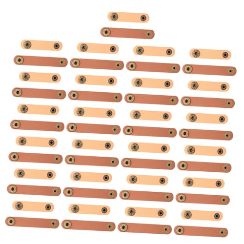 OSOLADY 50Stücke Kabelbinder Aus Leder Kabelmanagement Für Data Lines Verschiedene Designs Zur Ordentlichen Organisation Von Kabeln Ohrhörern Für Schreibtische von OSOLADY