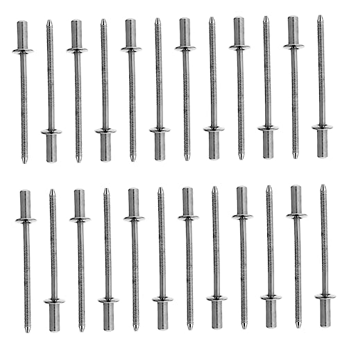 OSOLADY 50Stücke Nieten für DIY Projekte Langlebige Praktische Nieten mit Flachem Kopf Rostfrei Installieren für Metallverbindungen OSOLADY 50Stücke Nieten für DIY Projekte Langlebige Praktische Nieten mit Flachem Kopf Rostfrei Installieren für Metallverbindungen von OSOLADY