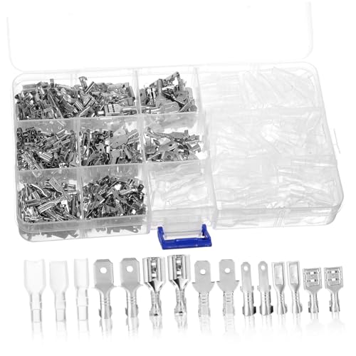 OSOLADY 540 Stk Teiliges Flachstecker Männlichen und Weiblichen Lautsprecherkabelverbindern Elektrische Flachsteckverbinder Vielseitiges Crimp kit für Einfache Installation und OSOLADY 540 Stk Teiliges Flachstecker Männlichen und Weiblichen Lautsprecherkabelverbindern Elektrische Flachsteckverbinder Vielseitiges Crimp kit für Einfache Installation und von OSOLADY