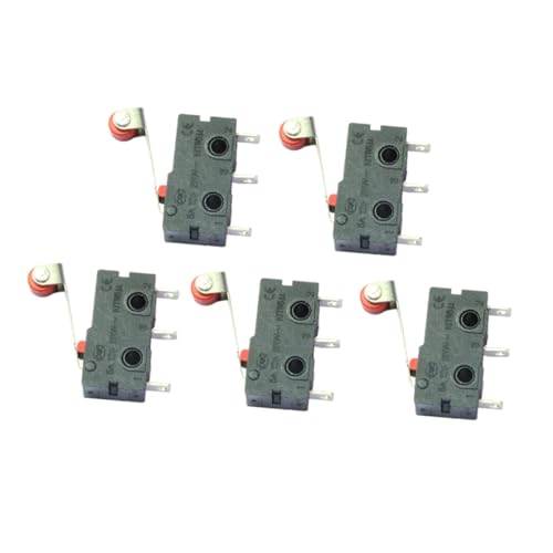 OSOLADY 5Stücke Mini Mikroschalter Spdt mit Rollenhebelarm Snap Action Endschalter für Präzise Steuerung und Zuverlässige Verschiedenen Anwendungen von OSOLADY