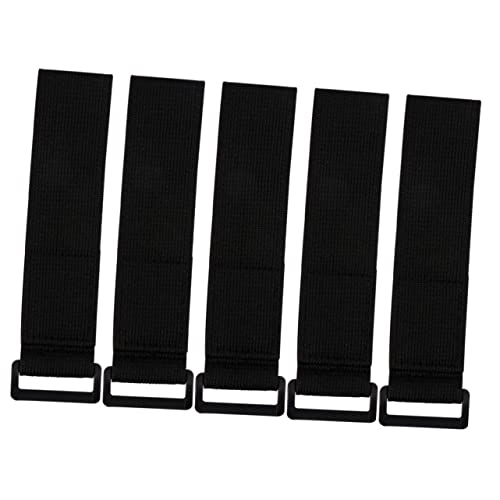 OSOLADY 5Stücke Nylon Befestigungsgurte mit Schnalle Verstellbare Kabelbinder für Kabel Schwarz Wiederverwendbar Elastisch OSOLADY 5Stücke Nylon Befestigungsgurte mit Schnalle Verstellbare Kabelbinder für Kabel Schwarz Wiederverwendbar Elastisch von OSOLADY